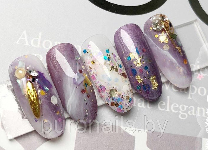Камифубики с блестками, для дизайна ногтей "Mix"№1 - фото 5 - id-p106110298