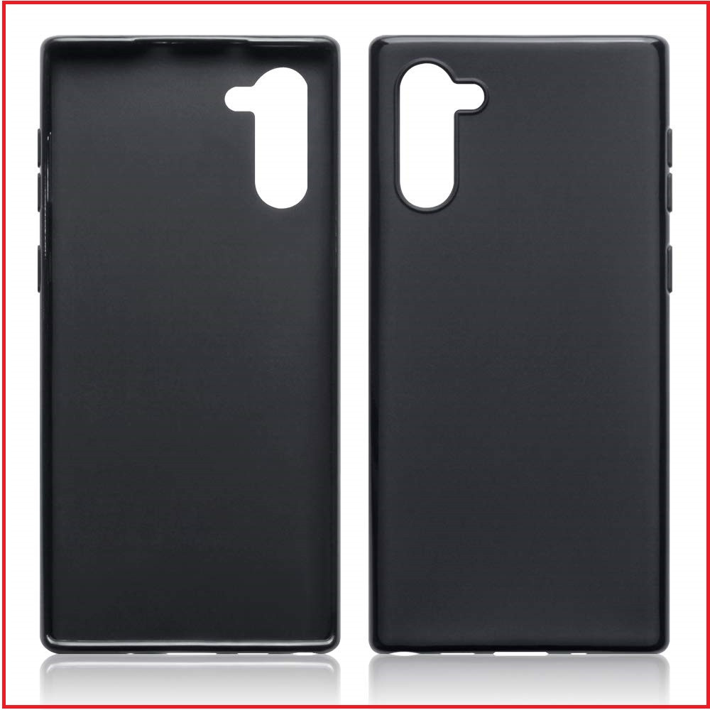 Чехол-накладка для Samsung Galaxy Note 10 plus (силикон) черный