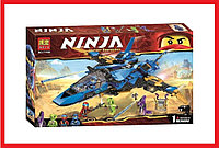 11162 Конструктор BELA Ninja "Штормовой истребитель Джея" 524 детали, аналог LEGO Ninjago 70668