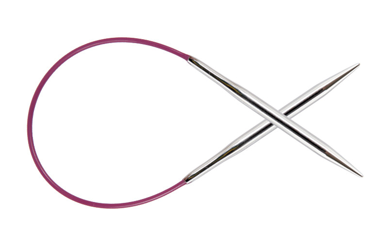 Спицы для вязания KnitPro Nova Metal круговые 60 см 2 мм - фото 1 - id-p106133025