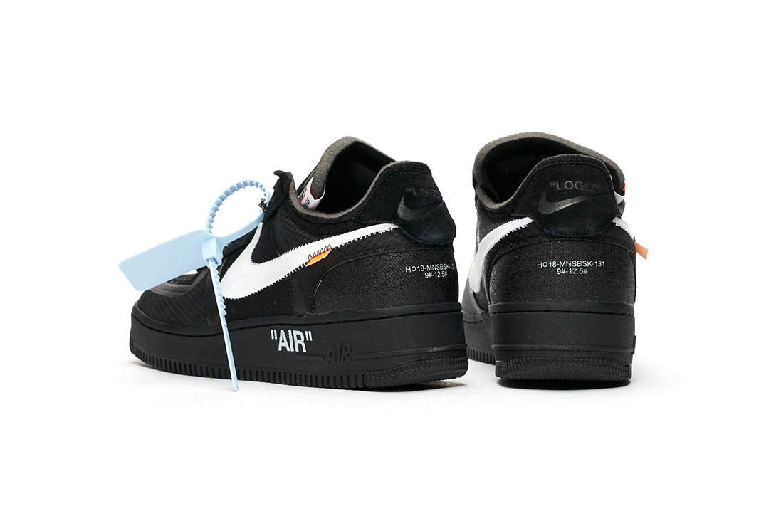 Кроссовки Off White Nike Air Force 1 Low 'Black' - фото 3 - id-p106147694