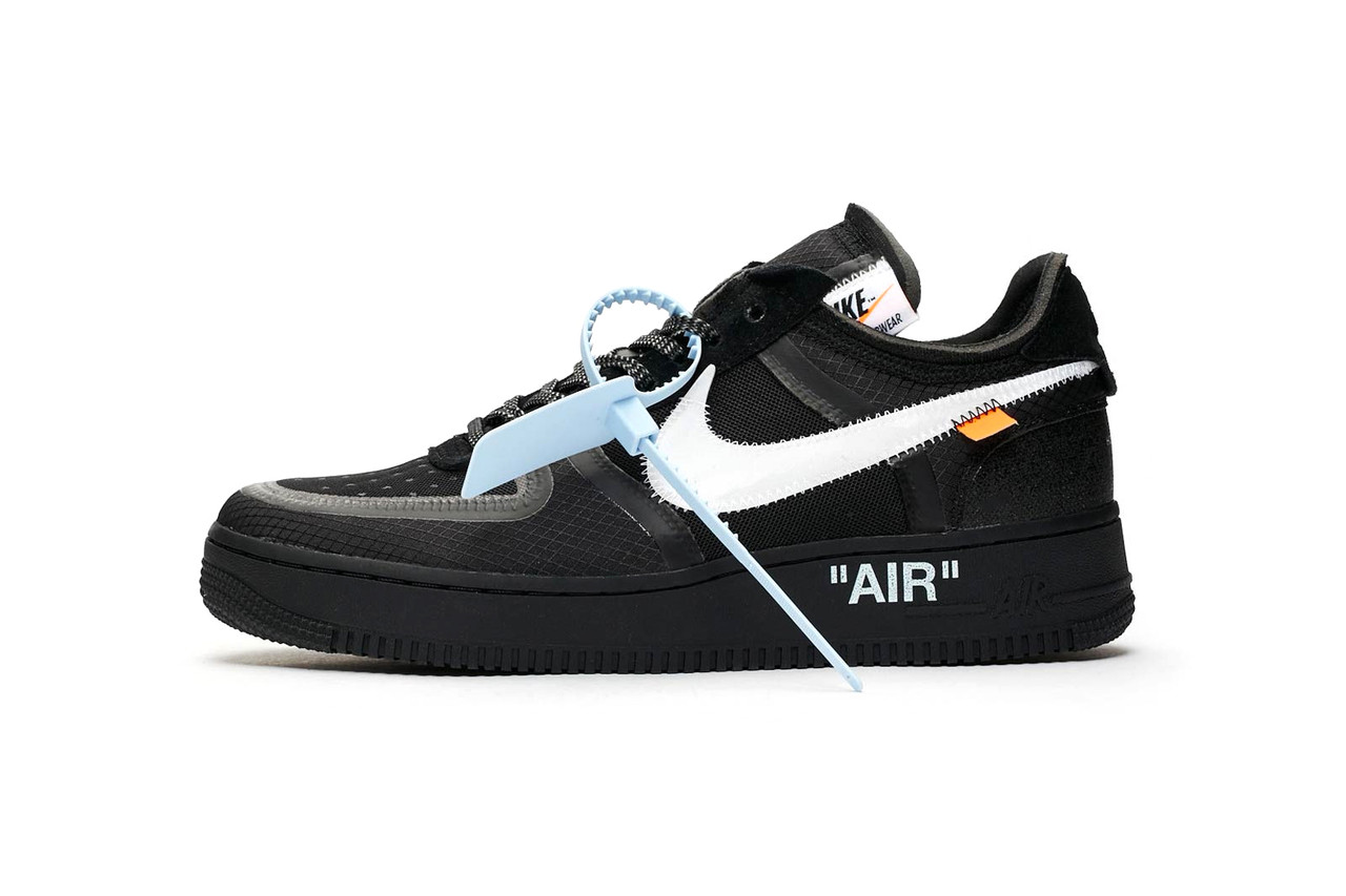 Кроссовки Off White Nike Air Force 1 Low 'Black' 43 - фото 1 - id-p106147698