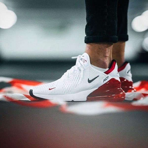 Кроссовки Nike Air Max 270 White/Red - фото 2 - id-p106147826