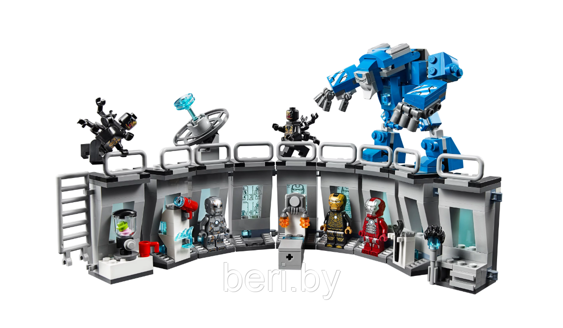64016 Конструктор PACK Avengegs "Лаборатория Железного человека", 551 деталь, аналог LEGO Super Heroes 76125 - фото 4 - id-p106155558