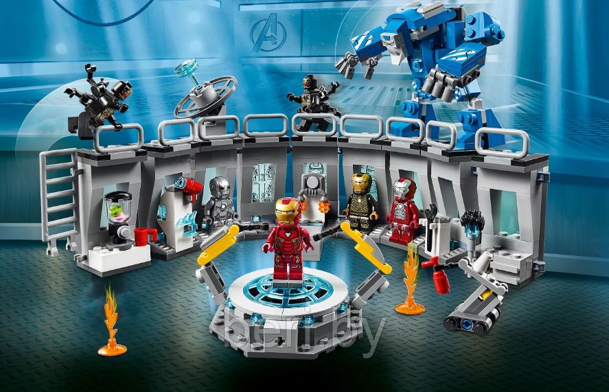 64016 Конструктор PACK Avengegs "Лаборатория Железного человека", 551 деталь, аналог LEGO Super Heroes 76125 - фото 5 - id-p106155558