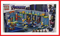 64016 Конструктор PACK Avengegs "Лаборатория Железного человека", 551 деталь, аналог LEGO Super Heroes 76125