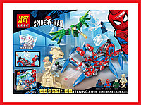 64023 Конструктор LELE Super Heroes "Паучий вездеход", 472 детали, аналог LEGO 76114