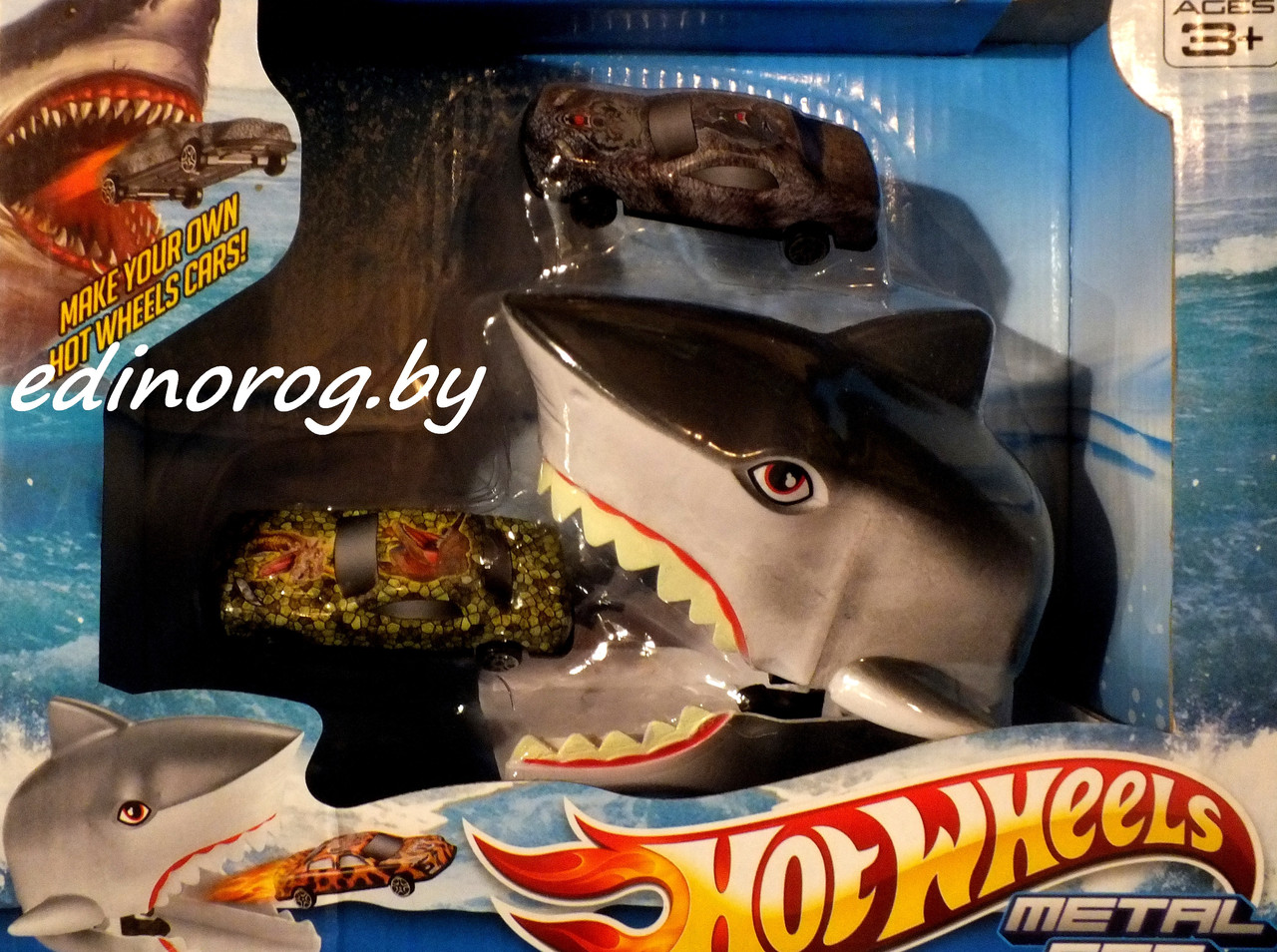 Трек hot wheel пасть Акулы 2 машинки + машинка в подарок!