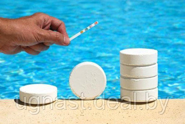 Таблетки для бассейна "Всё-в-одном" (хлор + реагенты против мутности и позеленения воды), 5 кг, Германия