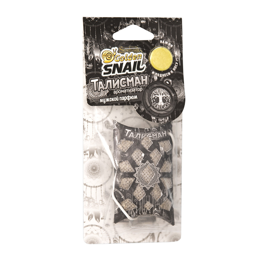 Ароматизатор Golden Snail талисман, Мужской парфюм - фото 1 - id-p106190557