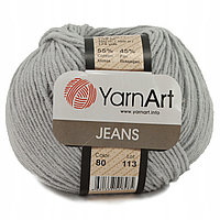 YarnArt Jeans цвет 80 серебристый
