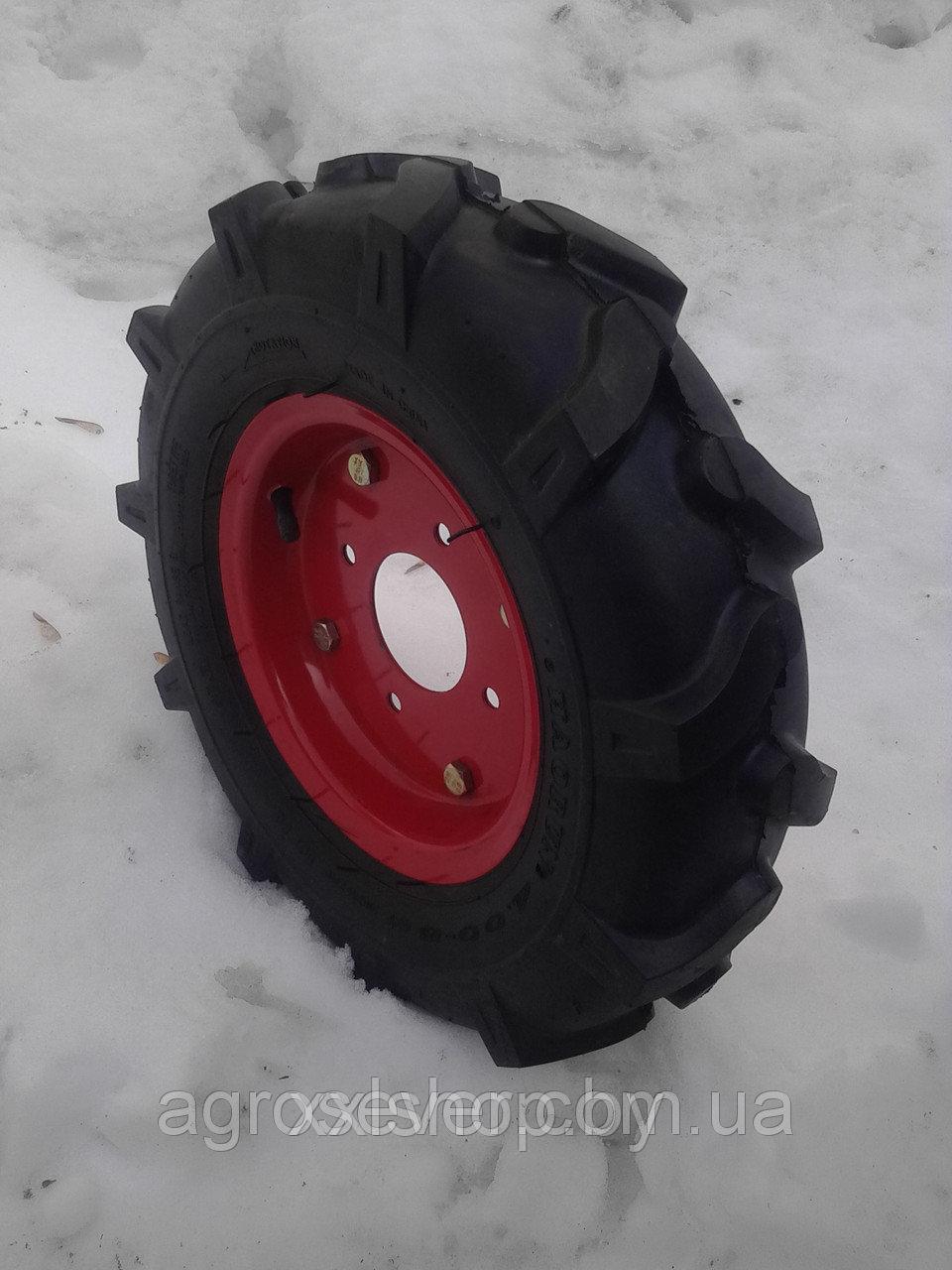 Шины для мотоблока  5.00-12 (отв. 4/10/70/110)  рисунок "Елочка"