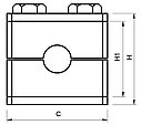 Держатель для труб (зажим) DN 6 (D1.02-6), фото 2