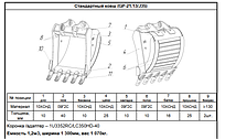 Ковш на экскаватор Komatsu PC240