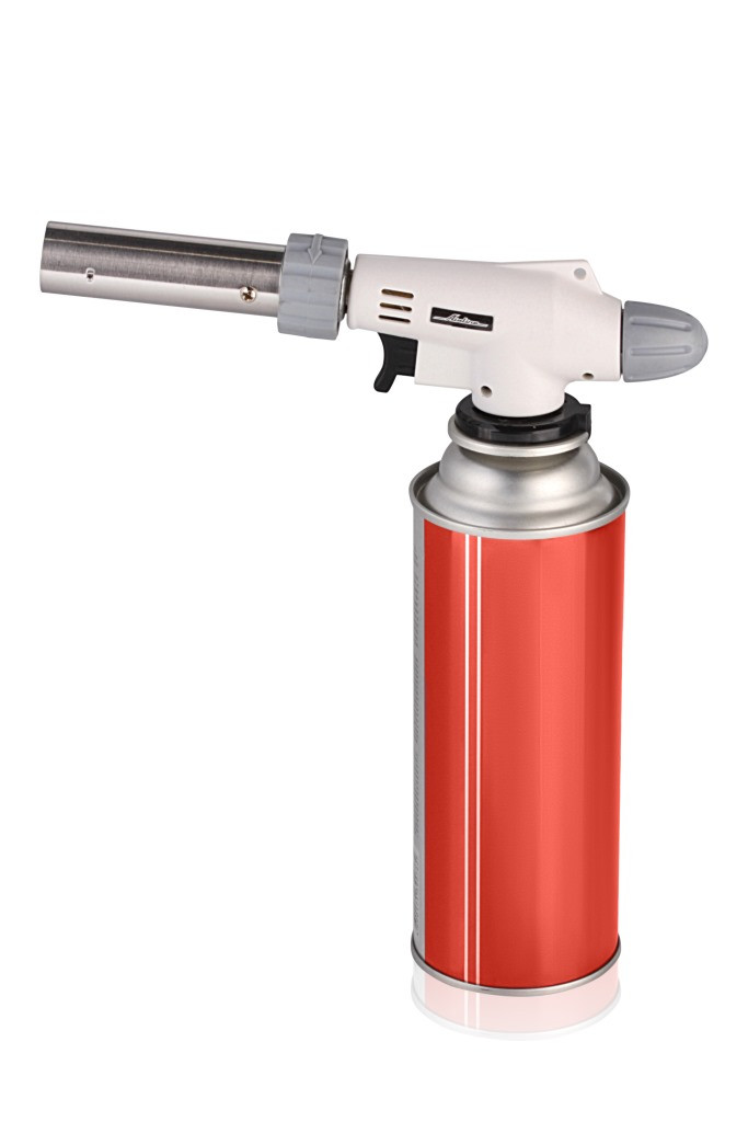 Горелка газовая с пьезоподжигом на цанговый баллон, анти-вспышка, регулятор воздуха, 20*6*4 см (AGT- - фото 2 - id-p103797203