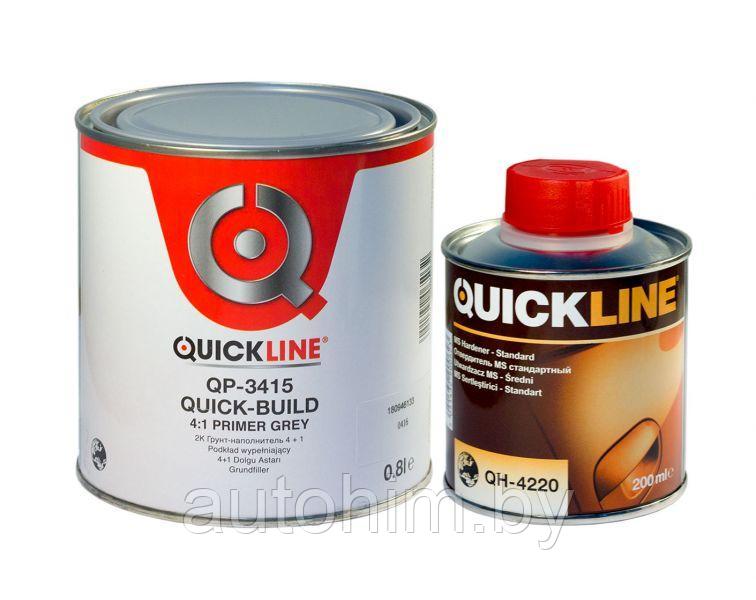 Quickline QP-3411/3415/3417  Грунт с высоким сухим остатком, черный, серый, белый, 1л