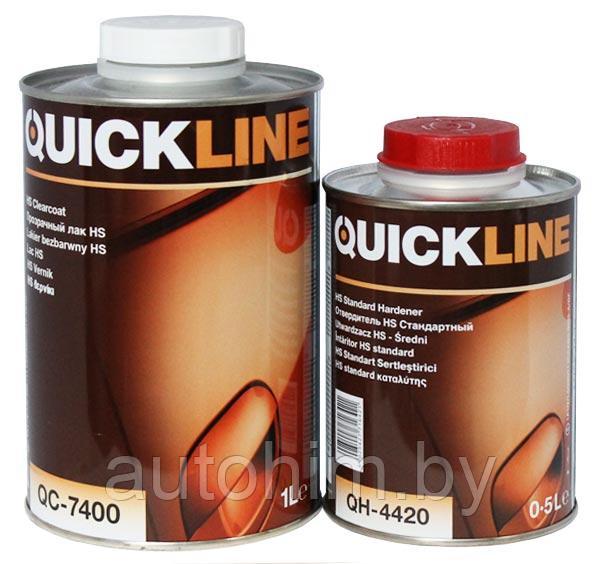 2К Лак QuickLine HS QC-7400 (1л) + отвердитель QH-4420 (0,5л)