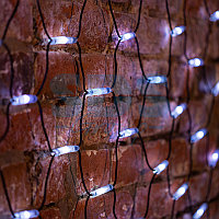 Гирлянда "Сеть" 2x1,5м, черный КАУЧУК, 288 LED Белые