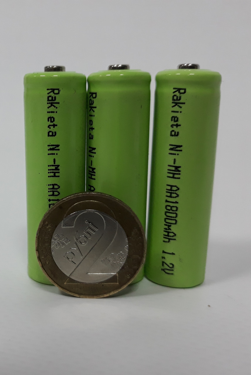 Аккумулятор Rakieta Ni-MH AA1800 mAh 1.2 V (3 шт/упаковка) - фото 2 - id-p106259191