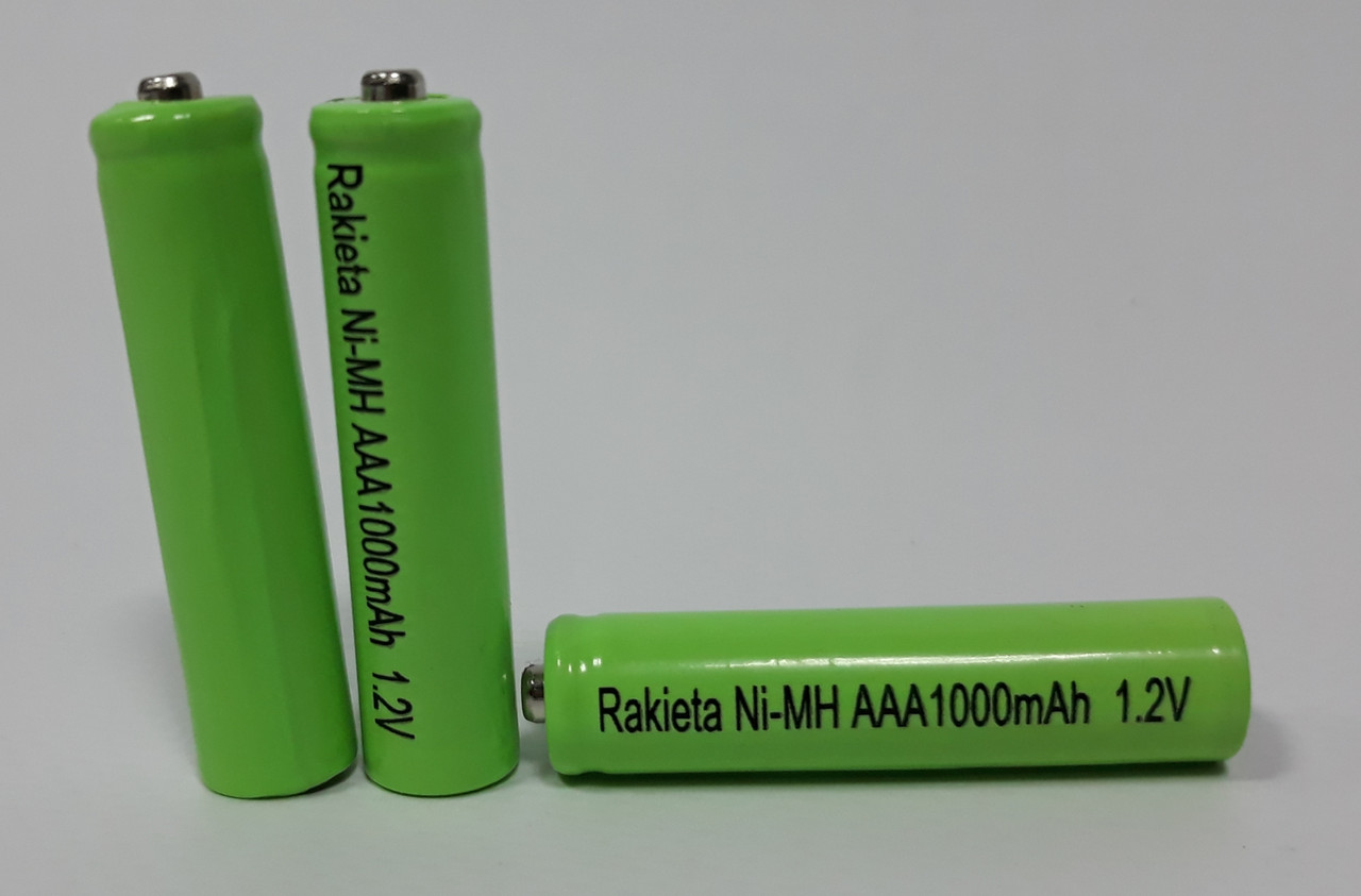 Аккумулятор Rakieta Ni-MH AAA1000 mAh 1.2 V (3 шт/упаковка) - фото 2 - id-p106259248
