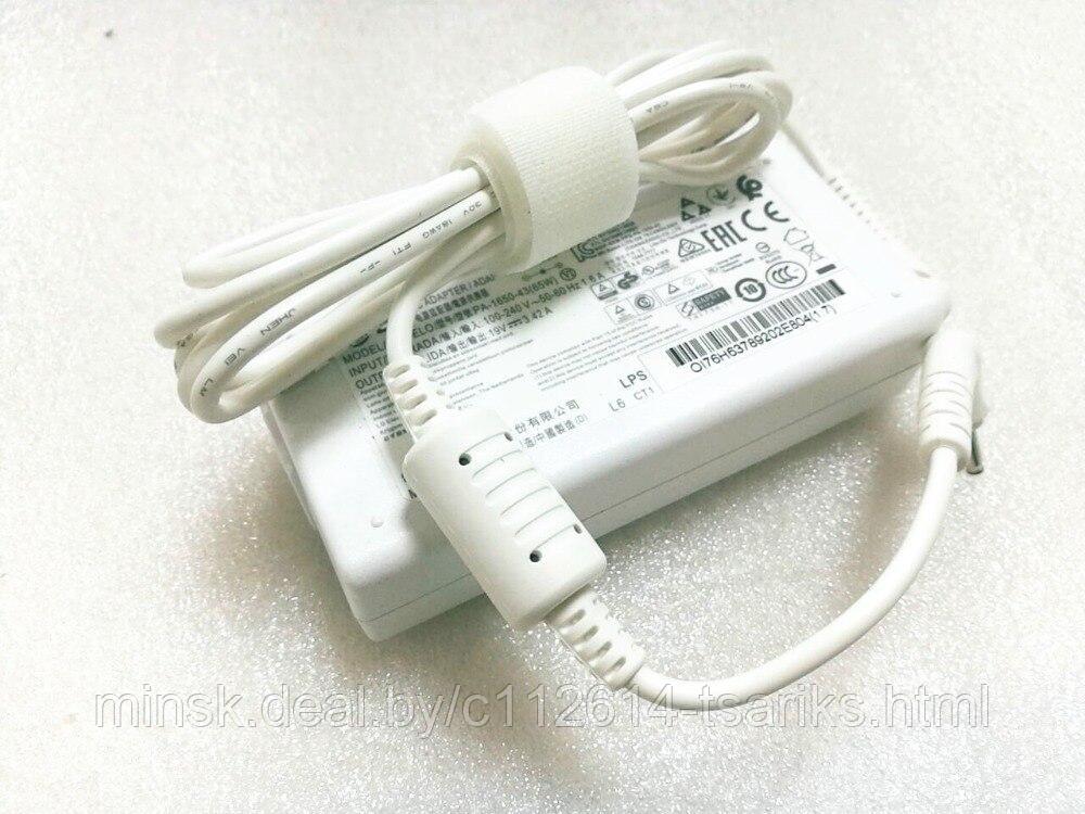 Блок питания (зарядное) Acer 19V, 3.42A, 5.5x1.7мм 65W без сетевого кабеля, ORG (белый) - фото 1 - id-p104984352