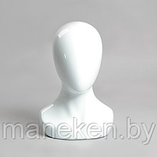 Манекен головы для шапок безликий Г-405М(бел)