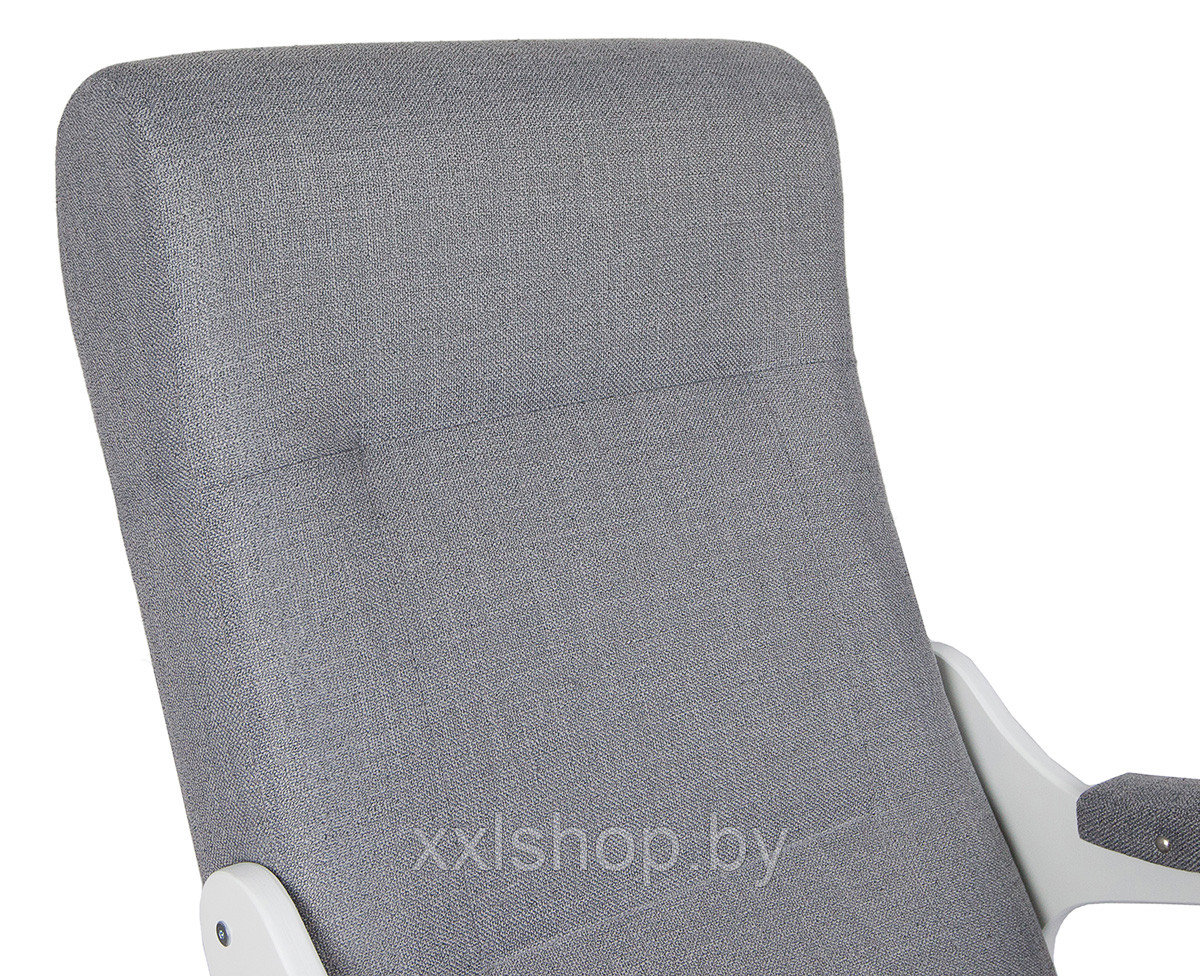 Кресло качалка Бастион 3 (серое Мемори 15) белые ноги - фото 4 - id-p106315309