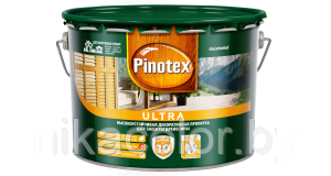 Пропитка по дереву Pinotex Пинотекс Ультра  Ultra белая 10л