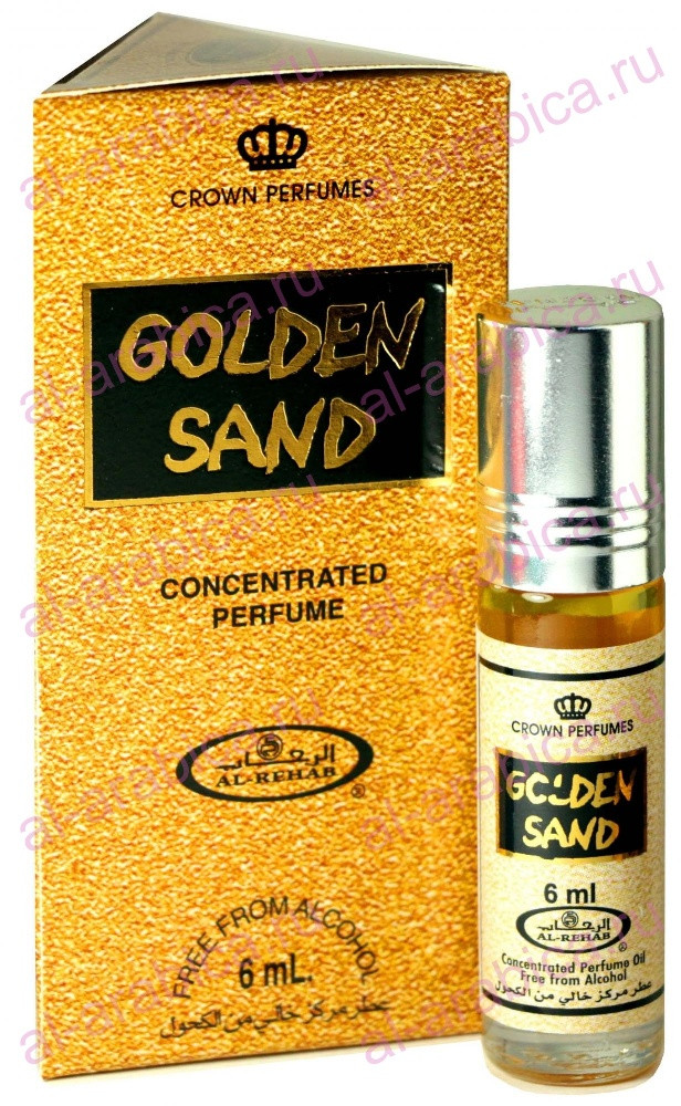 Арабские Масляные Духи Золотой Песок(Al Rehab Golden Sand), 6мл – медово-ванильная терпкость