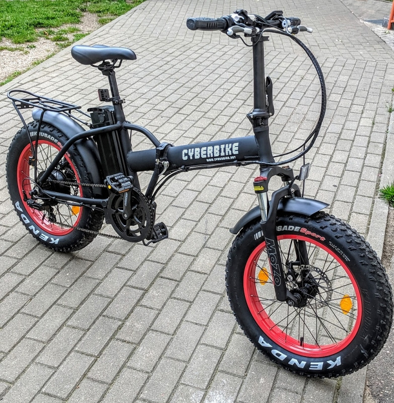 Велосипед с широкими колесами CYBERBIKE FAT 500W - фото 1 - id-p106335415