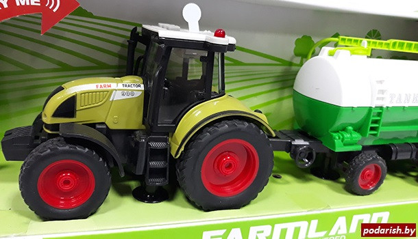Игрушка Трактор с прицепом (Farmland) прицеп бочка - фото 2 - id-p106354794