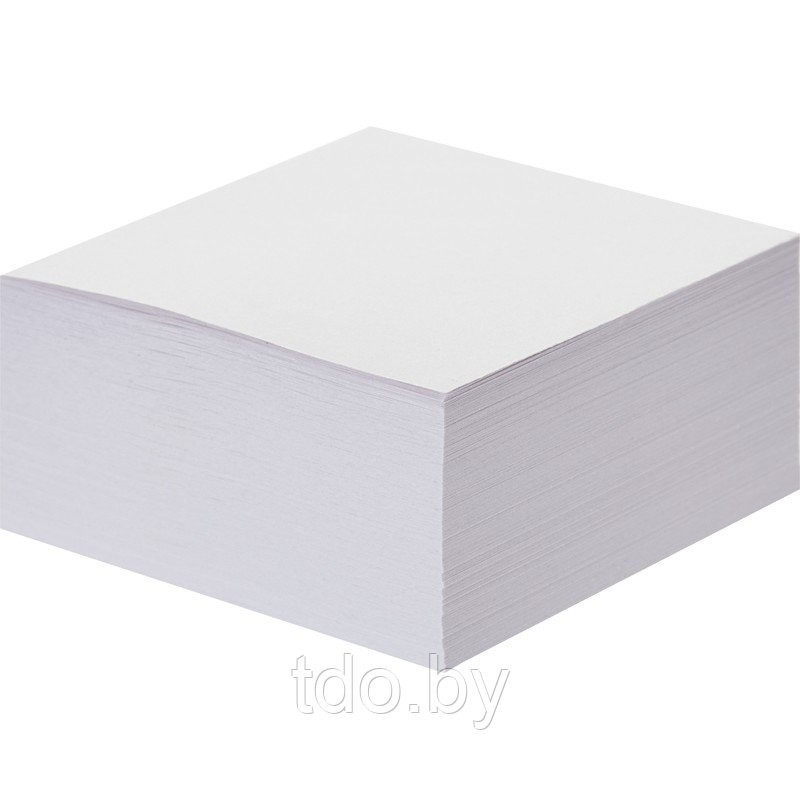 Блок из белой бумаги 9х9х4,5 см
