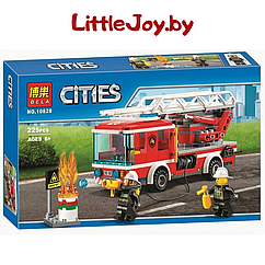 Конструктор Bela "Пожарный автомобиль с лестницей" (АНАЛОГ LEGO City 60107), арт - 10828