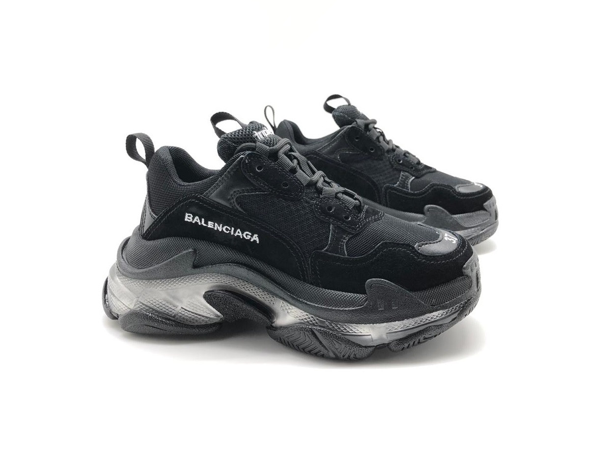 Кроссовки Balenciaga Triple S Black - фото 2 - id-p84588407