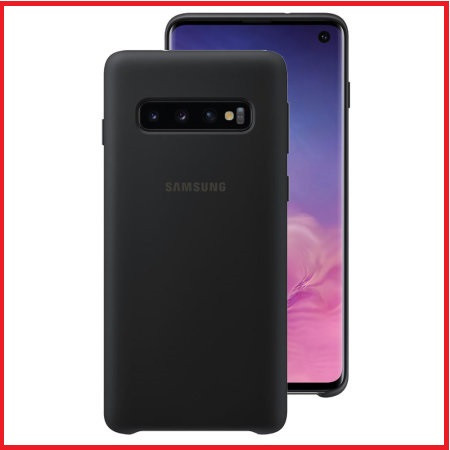 Чехол- накладка для Samsung Galaxy S10 Plus / S10+ SM-G975 (копия) Silicone Cover черный