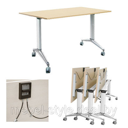 Складной стол серии TTC- 150 на металлической основе 1500*680*740,. столы TTC180. - фото 7 - id-p106398480