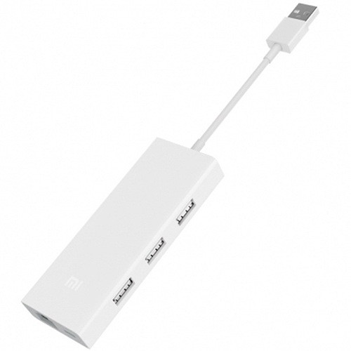 USB-хаб Xiaomi Mi USB 3.0 Hub with Gigabit Ethernet (Белый) - фото 1 - id-p106398876