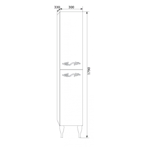 Пенал Lumier 30Н 2д. White L - фото 3 - id-p106415987