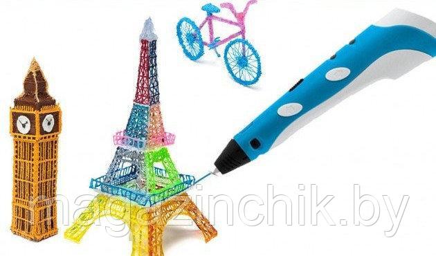 3D ручка 3D PEN с трафаретами объемные картины и фигурки - фото 4 - id-p106430007