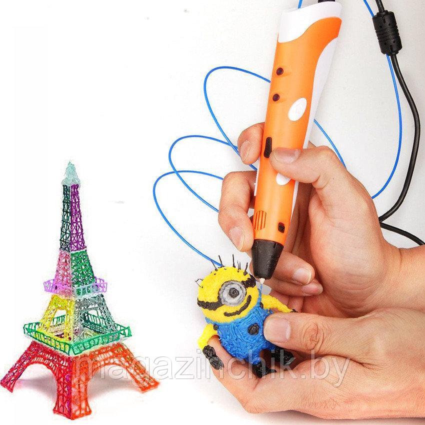 3D ручка 3D PEN с трафаретами объемные картины и фигурки - фото 6 - id-p106430007