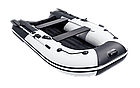 Надувная лодка Ривьера Компакт 2900 НДНД светло-серый/черный, фото 2