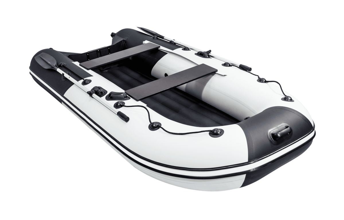 Надувная лодка Ривьера Компакт 3200 НДНД светло-серый/черный - фото 3 - id-p103121317