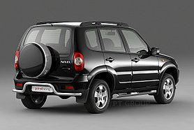 Защита заднего бампера "Волна" 63мм (НПС) Chevrolet NIVA с 2009