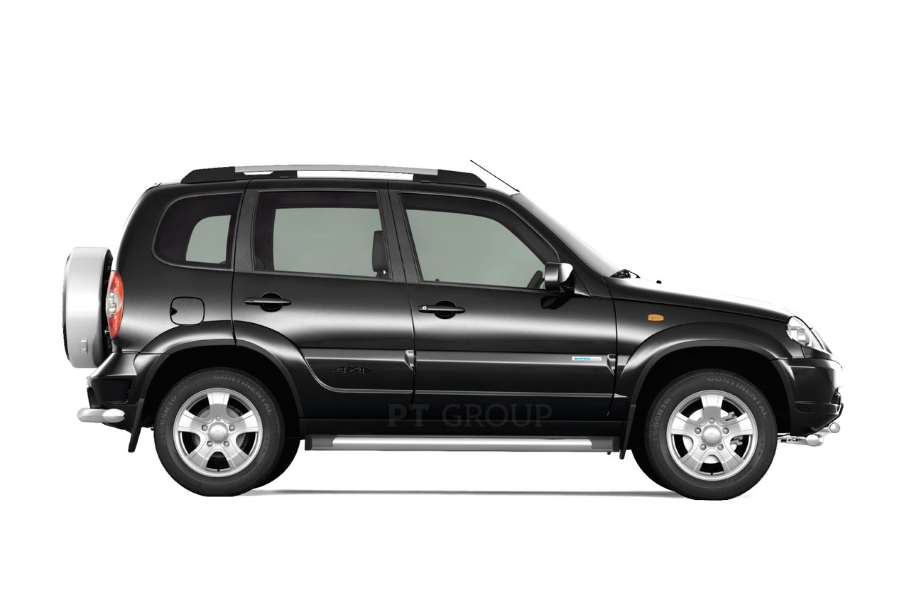 Защита заднего бампера угловая 63 мм (НПС) Chevrolet NIVA с 2009