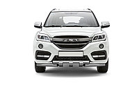 Защита переднего бампера двойная с каплями 63/63 мм (НПС) LIFAN X60 с 2017