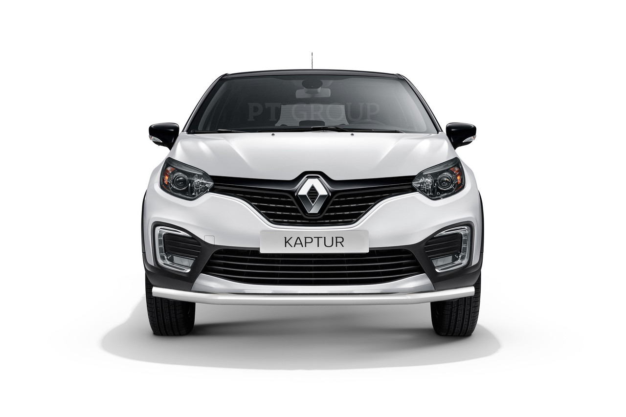 Защита переднего бампера одинарная (НПС) на Renault KAPTUR с 2016 - фото 1 - id-p106430690
