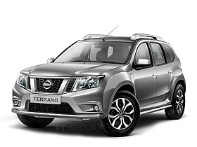 Защита переднего бампера одинарная 63 мм (НПС) на Nissan Terrano с 2014