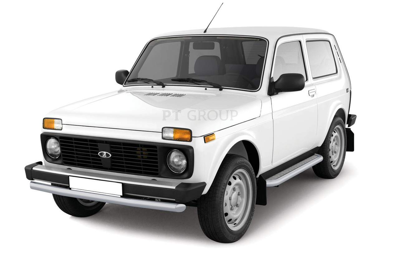 Защита переднего бампера одинарная 63 мм (ППК) на LADA 4x4 2121 с 1995