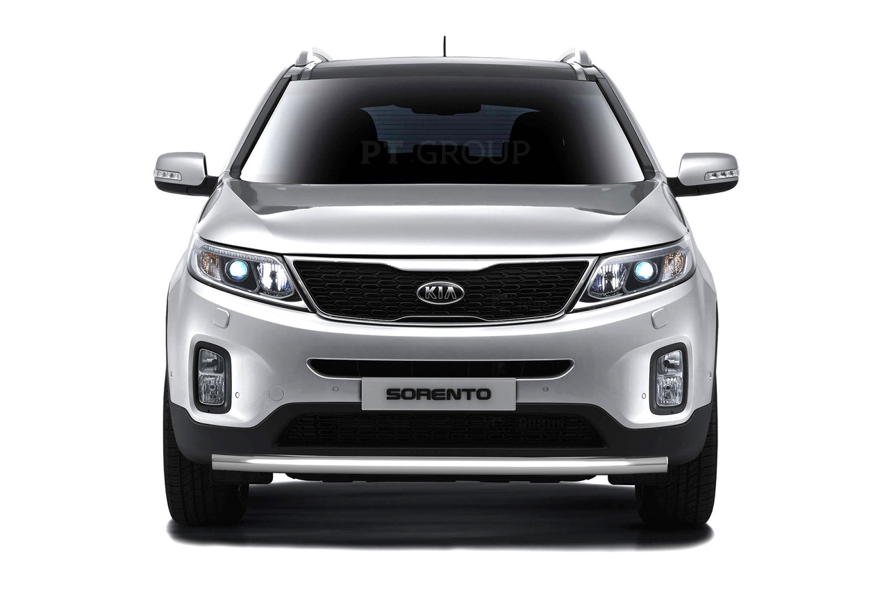 Защита переднего бампера одинарная 63мм (НПС) KIA Sorento 2014-