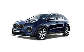 Защита переднего бампера одинарная 63мм (НПС) KIA Sportage 2016-